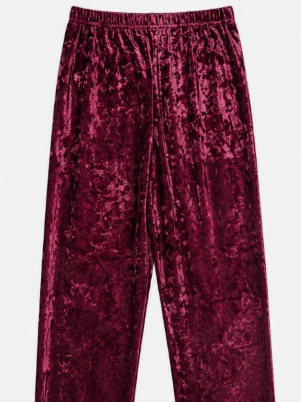 [NWOT] Papaya Raspberry Crushed Velvet Pajama/Loungewear Pants, Size L (Women's)